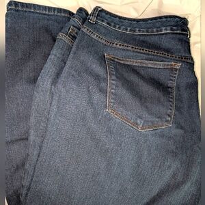 Sonoma Women's Classic Dark Wash Blue Denim Jeans sz 24WS slim fit Plus